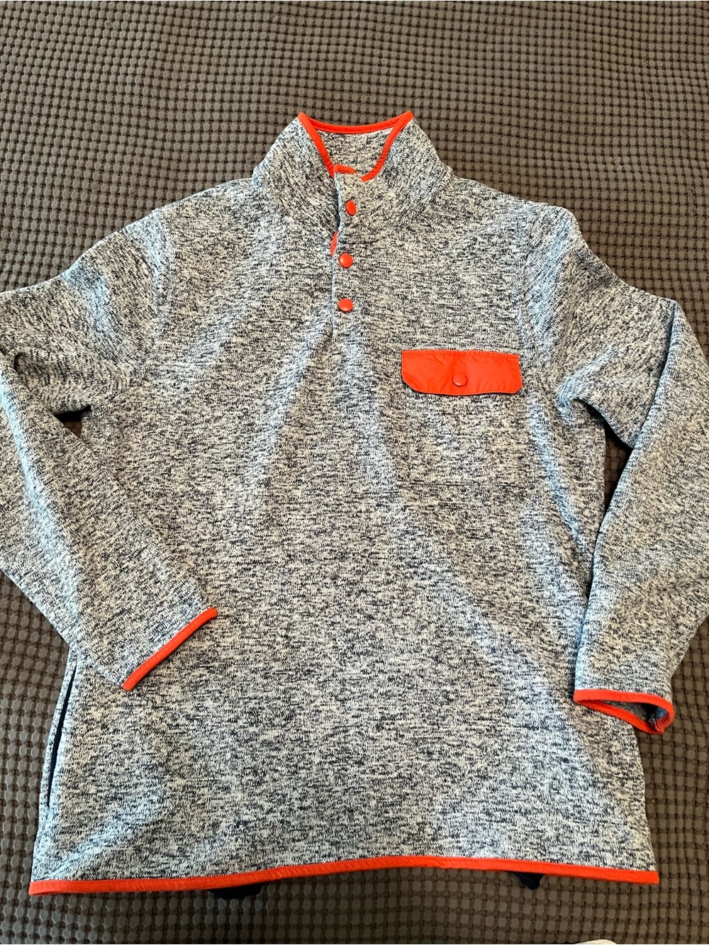 Arizona Jean Company Heather Gray Pullover with Orange Trim